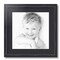 ArtToFrames 17x17" Matted Picture Frame with 13x13" Single Mat Photo Opening Framed in 1.25" Black and 2" Mat (FWM-4083-17x17)